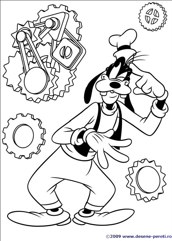 goofy desene colorat